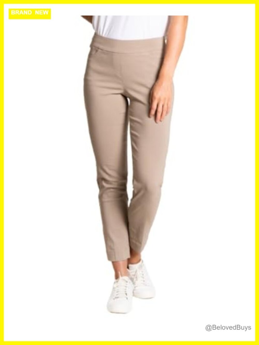 Slim-Sation Pull-On Ankle Pants Tummy Control Stretch Golf